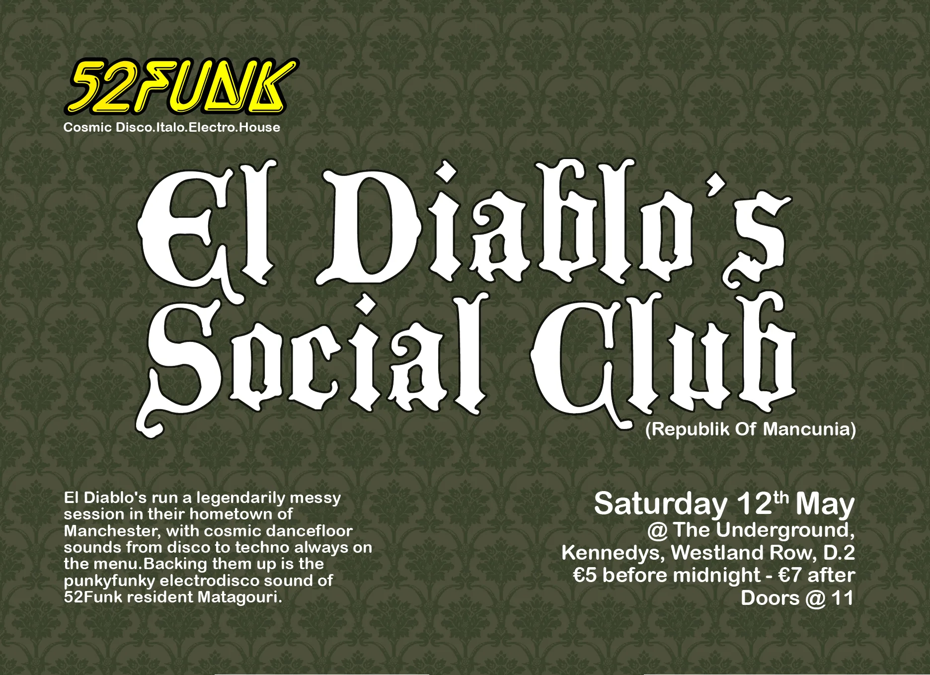Artwork for El Diablo’s Social Club – May 2007 – 52Funk