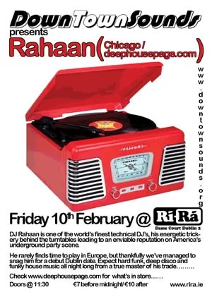 Artwork for Rahaan – February 2006 – DownTownSounds