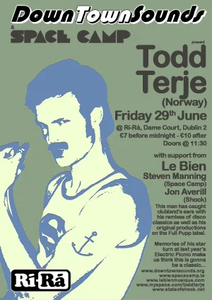 Artwork for Todd Terje – DownTownSounds and Space Camp – June 2007